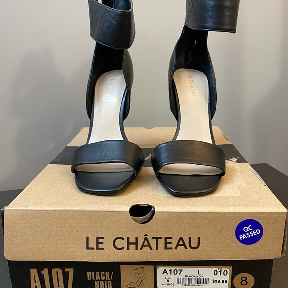 Brand new Black zip heels. Size 8 from Le Chateau - Picture 4 of 5